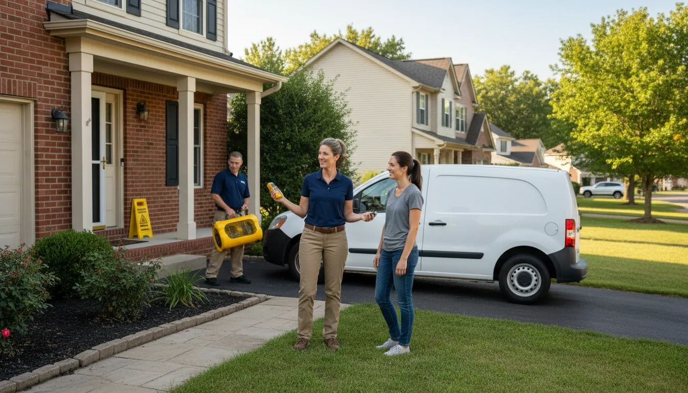 Residential water damage restoration in Nauvoo, IL